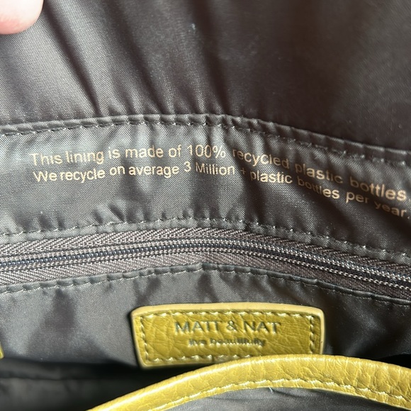 Matt & Nat Harvest color vegan leather wallet & purse with removable strap. EUC. - Picture 11 of 16